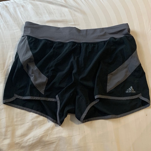 Adidas Women's Athletic Shorts in Black and Gray - Picture 1 of 2